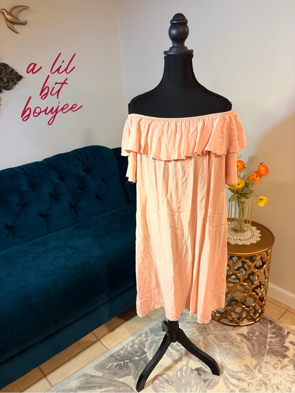 Catherine Lillywhite's Made in Italy Off-Shoulder Dress (NWT)